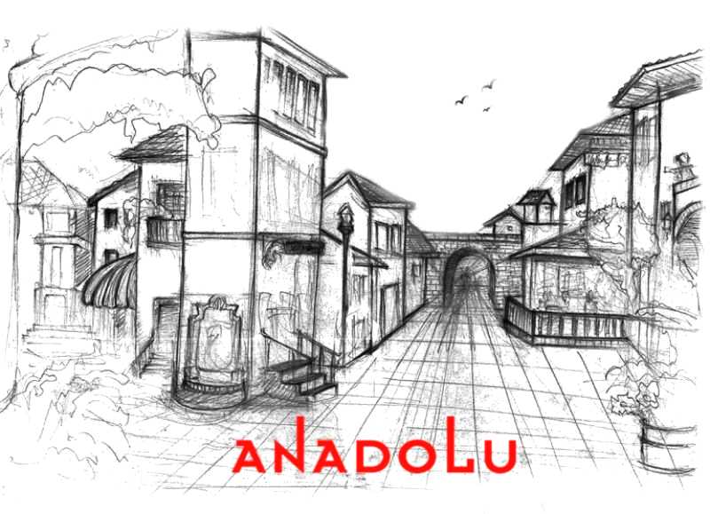 Karakalem Perpektif Dış Mekan Çizimleri Maltepe